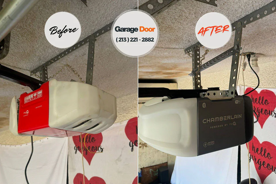 Before and after: garage door company Troy, TN